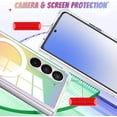 thumbnail image 4 of for Samsung Galaxy Z Fold 5 Case Magnetic 【Support for Magsafe】 Bling Laser Florescent Iridescent Crystal Luxury Case Camera Protector + 2* Screen Protector Shockproof Edge Cover Case, 4 of 12