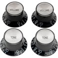thumbnail image 1 of Pro Ensemble Chapeau Cloche Réflecteur 2 Volumes 2 Boutons de Ton pour Guitare Électrique USA les Paul SG, 1 of 5