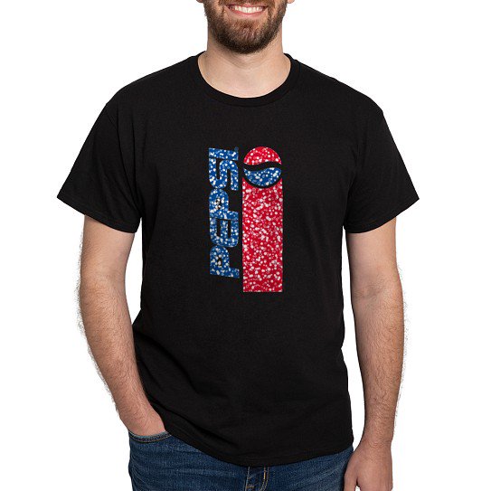 CafePress - Pepsi Flashback Bubbles T Shirt - Men's Classic Cotton T-Shirts
