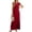Dress-Wine, variant on LEKWK Maxi Dresses for Women Sleeveless Crew Neck Tank Dress Side Slit Long Dress Loose Fit Casual Summer Sundress Beach Vacation Daily Wear