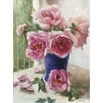 thumbnail image 2 of Strube, Ling 25x32 Black Ornate Wood Framed with Double Matting Museum Art Print Titled - Peony I, 2 of 4