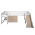 thumbnail image 1 of Cama Individual Infantil ALTEREGO DESIGN con escalera Resbaladilla 2 cajones Estructura de Madera industrial, 1 of 3