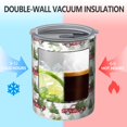 thumbnail image 2 of 12oz Coffee Tumblers White Christmas Red Truck and Tree Pattern Stainless Steel Vacuum Insulated Travel Tumbler Coffee Cups Mug with Lid and Straw with Cleaning Brush for Cold & Hot Drinks, 2 of 5