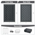 thumbnail image 5 of Twister.CK Outdoor Rug 8x10ft Waterproof for Patios, Plastic Straw Rug Camping Carpet Mats for Picnic, Backyard, Deck, Balcony, Porch, Beach, Black & Gray, 5 of 8