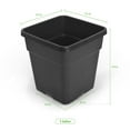 thumbnail image 3 of Waltyotur 1/2/3/5/8/10Gallon Plastic Grow Pots Plant Bonsai Square Garden Container 10 Pack, 3 of 11