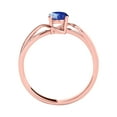 thumbnail image 4 of AoneJewelry 10K 1.00 Carat Sapphire and Diamond Ring In Rose, Yellow White Gold, 4 of 5
