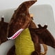 thumbnail image 4 of 1 Uds. Animal de dibujos animados creativo paquete de de felpa muñeca linda suave con correas almacenamiento de aperitivos Brown marrón Macarena Paquete de día de dinosaurio, 4 of 7
