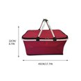 thumbnail image 2 of Insulated Picnic Cooler Bag Folding Portable Thermal Food Storage Container Leakproof Design for Outdoor Lunches Beach Trips, Ukhbmc | G, 2 of 2