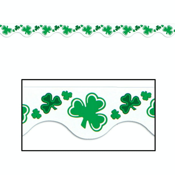 Pack of 144 St. Patrick's Day Irish Shamrock Bulletin Board Border Trim