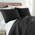 thumbnail image 5 of Southshore Fine Linens Oversized Quilt Bedding Set lightweight, soft coverlet bedspread 2-Piece with One matching sham , Black, Twin / Twin XL, 5 of 6