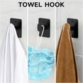 thumbnail image 5 of 10 Pieces Bathroom Accessories Set, Bathroom Hardware Set, 24 inch Towel Bar, Towel Racks for Bathroom, Robe Towel Hooks, Toilet Paper Holder Wall Mounted, Matte Black, 5 of 14