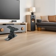 HONITANO Black Zinc Alloy Speaker Wall Mount with 180 Degree Adjustment