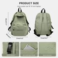 thumbnail image 2 of Backpack for Women Men, Cute Backpack for Middle High School Teens Girls Boys College Bookbag Small Travel Backpack Waterproof Lightweight Backpacks Casual Daypack Fits 15.6 Inch Laptop Green, 2 of 5