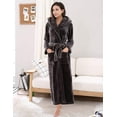 thumbnail image 4 of Richie House Women's Fleece Robe with Hood RHWN2233, 4 of 5
