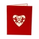thumbnail image 1 of BRIGHTFUFU 1pc 3D Tarjetas de bendición amorosas Tarjetas de felicitación Memos Postales de diseño en forma de corazón, 1 of 8