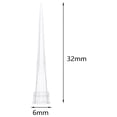 thumbnail image 4 of Puntas de pipeta de 1000 Uds./puntas de pipeta de micropipeta líquida/punta de boquilla Universal profesional resistente a altas temperaturas PP para Blanco 10ul DYNWAVEMX Puntas de pipeta, 4 of 8