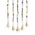 thumbnail image 4 of DecMode 37" Brass Metal Handmade Sun and Moon Windchime with Glass Beads and Bells, 4 of 9