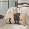 thumbnail image 5 of Daiia Child And Lion Sketch Bedding Waterproof Pillow Protector Zippered Queen – Bed Bug Proof Pillow Encasement-16"x24", 5 of 6