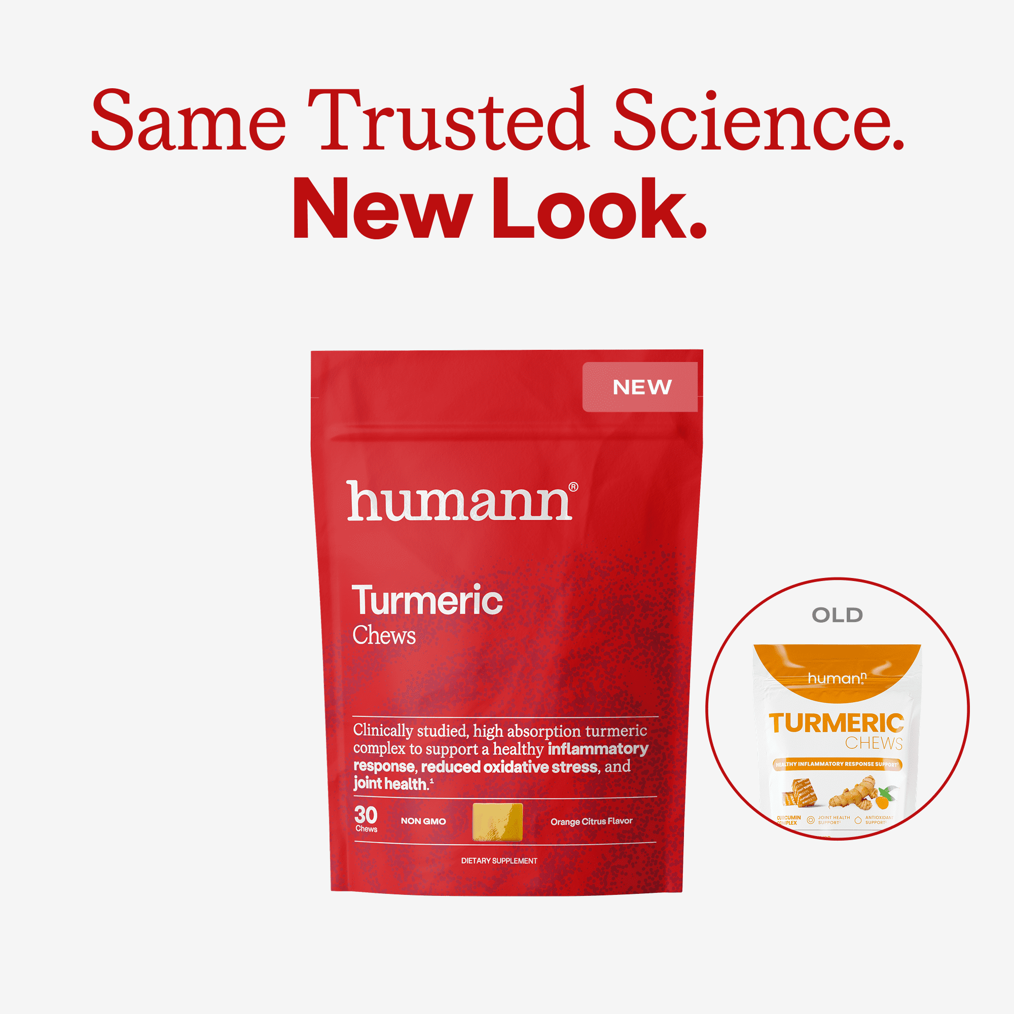 Humann Turmeric Chews Supplement – Clinically Studied High Absorption Curcumin Complex - Orange Citrus Flavor – from SuperBeets Makers – Joint Health – 30 Count