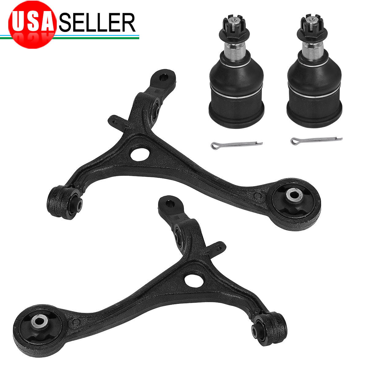NEW 2pc Front Upper Driver Control Arm and Front Lower Ball Joint 