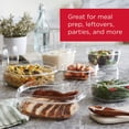 thumbnail image 4 of Rubbermaid 2108399 Meal Prep Premier Food Storage Container, 6 Piece Set, Grey, Gray, 4 of 5