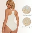thumbnail image 2 of MISS MOLY Women's Bodysuit Tummy Control Shapewear Seamless Racerback Body Tops, 2 of 5
