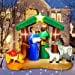 thumbnail image 3 of Hazms 7Ft Christmas Inflatable Decoration Nativity Sets for Christmas Outdoor Jesus Nativity Scene Christmas Inflatables Built-in LED Lights Blow Up Inflatable, Yard, Lawn, Garden Decor, 3 of 10