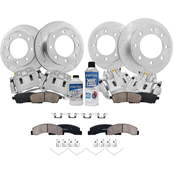 Detroit Axle - Front Struts for AWD 2013-2019 Ford Explorer 3.5L Complete 2 Struts w/ Coil Spring 2014 2015 2016 2017 2018 Replacement Quick Install Ready Struts Assembly