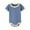 Blue, variant on Unisex Baby Short-sleeve Bodysuit, Organic Cotton Baby Clothes for Beige 9-12 Months