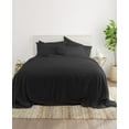 thumbnail image 3 of 6-PC Bedding Set- 100% Organic Cotton Bed Sheet Set 700 Thread Count, 12-Inch Deep Pocket - Charcoal Grey, Twin-XL, 3 of 7