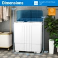 thumbnail image 3 of Gymax Portable Washing Machine 20 lbs Compact Washing Machine w/ 12 lbs Washer & 8 lbs Spinner, 3 of 10