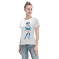 thumbnail image 4 of T-Shirt Basique à Manches Courtes pour Femmes Sailor Moon Mizuno Ami, 4 of 6