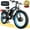 Black Blue, variant on 5000W (Peak) Electric-Bike, 60V 25AH Battery Electric Bike for Adults, Dual-Motor-Ebike 45MPH Ebike, 26*4.0 Fat Tire Ebike, AWD 21-Speed E-Mountain Bicycle for Off-Road Snow Sand UL 2849