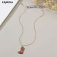 thumbnail image 5 of URTERYSER Vintage Western Cowgirl Hat Necklace Trendy Western Cowboy Necklace with Pendant Neck Ornament Ideal For Parties Color D, 5 of 9