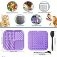 thumbnail image 4 of 4pcs Silicone Dog Lick Mat Set with Suction Cups - Anti-Choke Slow Feeder Pads for Healthy Eating, 4 of 5