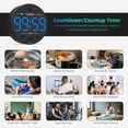 thumbnail image 4 of Temporizador Digital Visual con Pantalla LED: Ideal para Cocina, Aula, Productividad y Niños. Magnético, Alarma Azul., 4 of 5