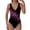Black, variant on Women's One Piece Swimsuits Gradient Bathing Suits with Crystal Clear RhinestonesAthletic Modest Swimwear