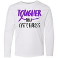 thumbnail image 3 of Inktastic Tougher than Cystic Fibrosis Long Sleeve Youth T-Shirt, 3 of 5