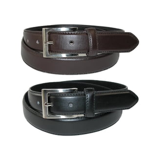 Ceinture Homme Valentini En Cuir - Boucle Automatique Amovible - Noir - Taille Ajustable (jusqu'à 44)