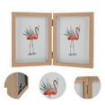 thumbnail image 2 of EeaseCA 6x8 Inch Fashion Simple Wooden Picture Frame Double Photo Frame (Yellow Wood Color), 2 of 9