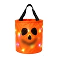 thumbnail image 2 of Light Up Halloween Bucket Led Halloween Basket Trick Or Treat Bags Glow In The Dark Bucket Candy Bucket Bags Reusable Goody Candy Bucket Halloween Birthday Party Favor Supplies 10.24 Inch, 2 of 7