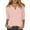 217# Light pink, variant on DENGDENG 3/4 Sleeve T Shirts for Women Plus Size V Neck Elbow Tops Casual Summer Blouses Loose Three Quarter Length Shirts Work Pullover Top Light pink XL
