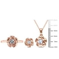 thumbnail image 5 of Everly Women's Created Sapphire Rose Gold Plated Jewelry Set, 5 of 9