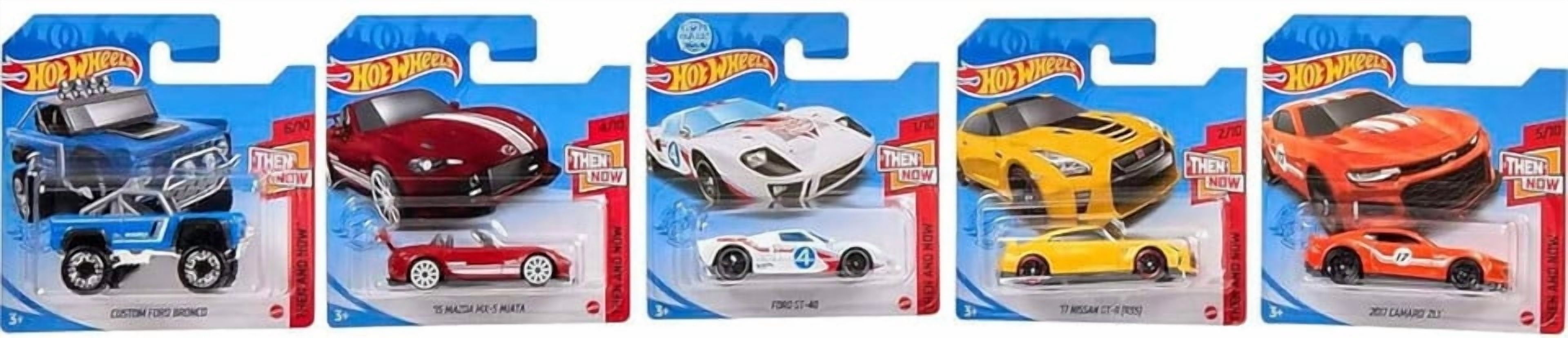 Hot Wheels 2021 Then and Now Complete Set of 10 Diecast Vehicles 1/10 Thru 10/10 (Short Card Version)
