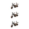 thumbnail image 3 of Baohd Iron Motorcycle Art Sculpture Made Of Materials Gift Choice Artistic Workmanship Motorcycle Model Small 3Set, 3 of 6