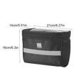 thumbnail image 3 of Advancent Bolsa de manillar de bicicleta de 2L Bolsa de tubo impermeable Paquete de contenedor de marco delantero de bicicleta negra Ciclismo, 3 of 6