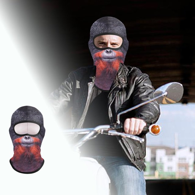 Face Cycling Outdoor Headgear for Sweat Absorption and Quick Drying Breathable Skiing Sun Lightweight Foldable Neck Gaiter Yet Cute Animal Design for All Age Groups