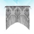 thumbnail image 2 of Halloween Indoor Decor Tool Lace Skull Pattern Curtain Hanging Decor Use Curtain(Black), 2 of 3