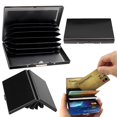 thumbnail image 7 of Stainless Steel Card Box, Credit ID Card Business Bag Storage Metal Clip Solid Color Business Gift, 7 of 7
