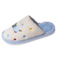 thumbnail image 3 of Taqqpue Women’s Soft Curly Slippers Under 10 Cute Printed Memory Foam Lightweight House Shoes Fall Winter Keep Warm Cozy Fuzzy Slipper with Polar Fleece Lining, 3 of 6